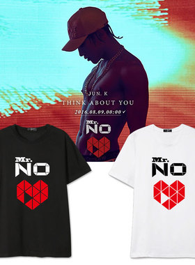 2PM组合金峻秀专演唱会周边同款短袖T恤印花打歌衣服