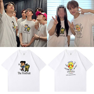 NCT李马克MARK The Firstfruit周边郑在玹金廷祐同款衣服短袖T恤