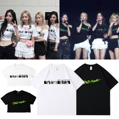 aespa2024演唱会周边同款短袖T恤