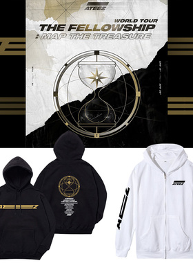 ATEEZ演唱会The Fellowship Map The Treasur周边同款卫衣打歌服