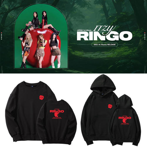 ITZY日专RINGO周边应援同款卫衣打歌服加绒薄款套头春秋冬上衣