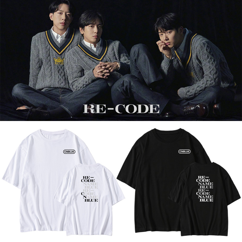CNBLUE专周边郑容和同款短袖T恤宽松纯棉印花打歌衣服