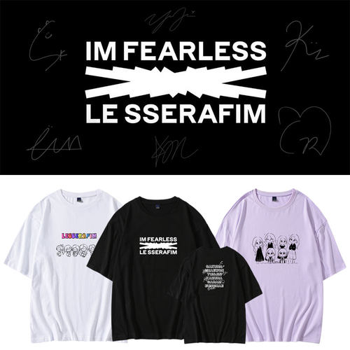 LESSERAFIM专辑周边同款短袖T恤
