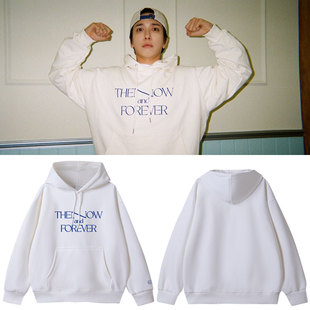 CNBLUE郑容和15周年纪念周边16周年庆祝会穿搭同款卫衣服印花帽衫