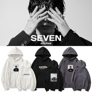 防弹田柾国专JUNGKOOK 卫衣宽松印花打歌衣服 SEVEN周边应援同款