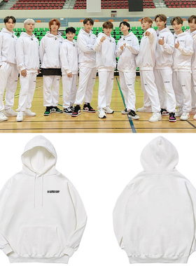 GOING SEVENTEEN同款卫衣服印花加绒薄款套头连帽衫秋冬外套