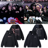 aespa安可演唱会SynkParallelLine周边同款 衣服印花拉链外套卫衣