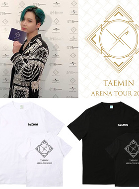SHINee李泰民TAEMIN 2019 X演唱会周边同款短袖T恤打歌衣服