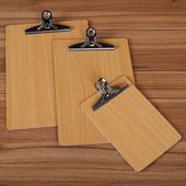 A4可插笔文件夹板A5写字垫板夹A3速写板木质本夹书写文具点菜单夹