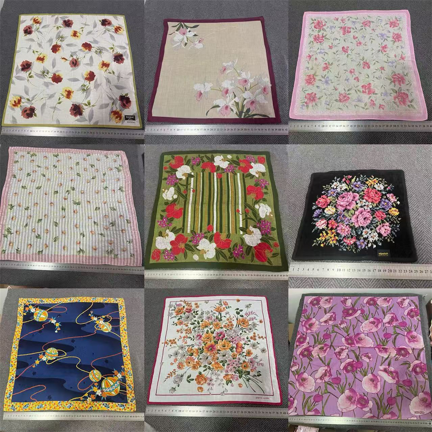 vintage中古方巾复古精美手帕