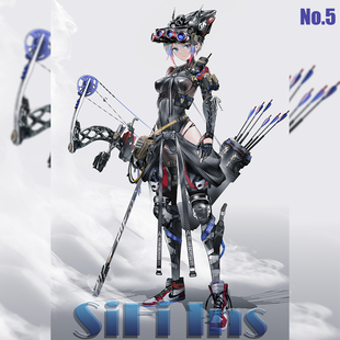 机娘第五期壁纸图片参考图设计半机械少女机甲科幻武装sifiins