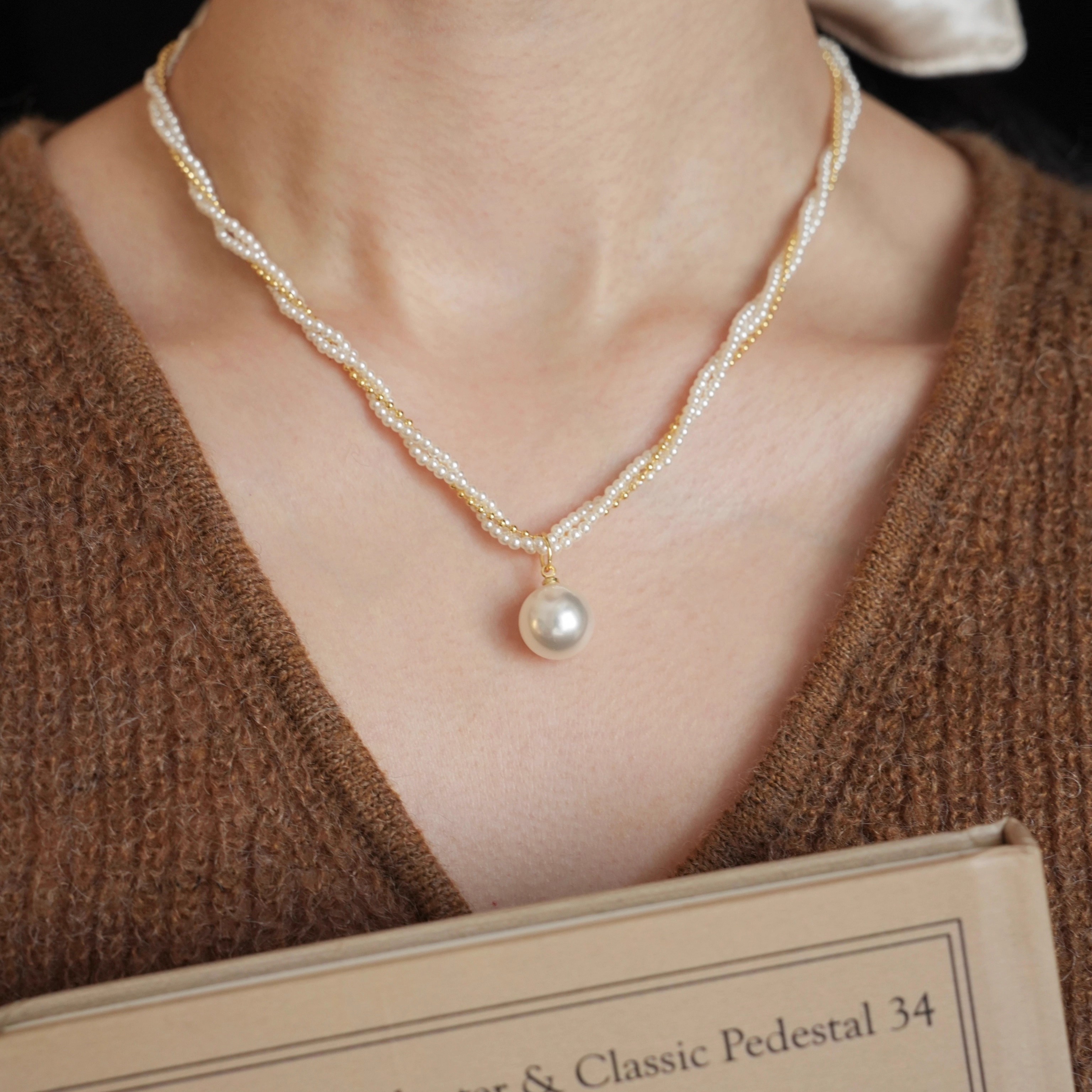 天鹅颈｜绝美宫廷多层珍珠项链