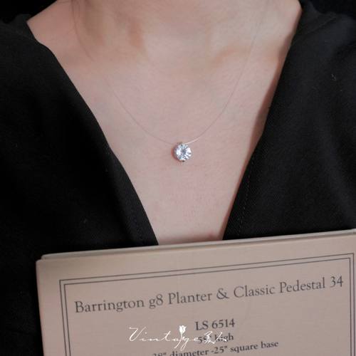 悬浮颈间的一滴泪~法式鱼线项链