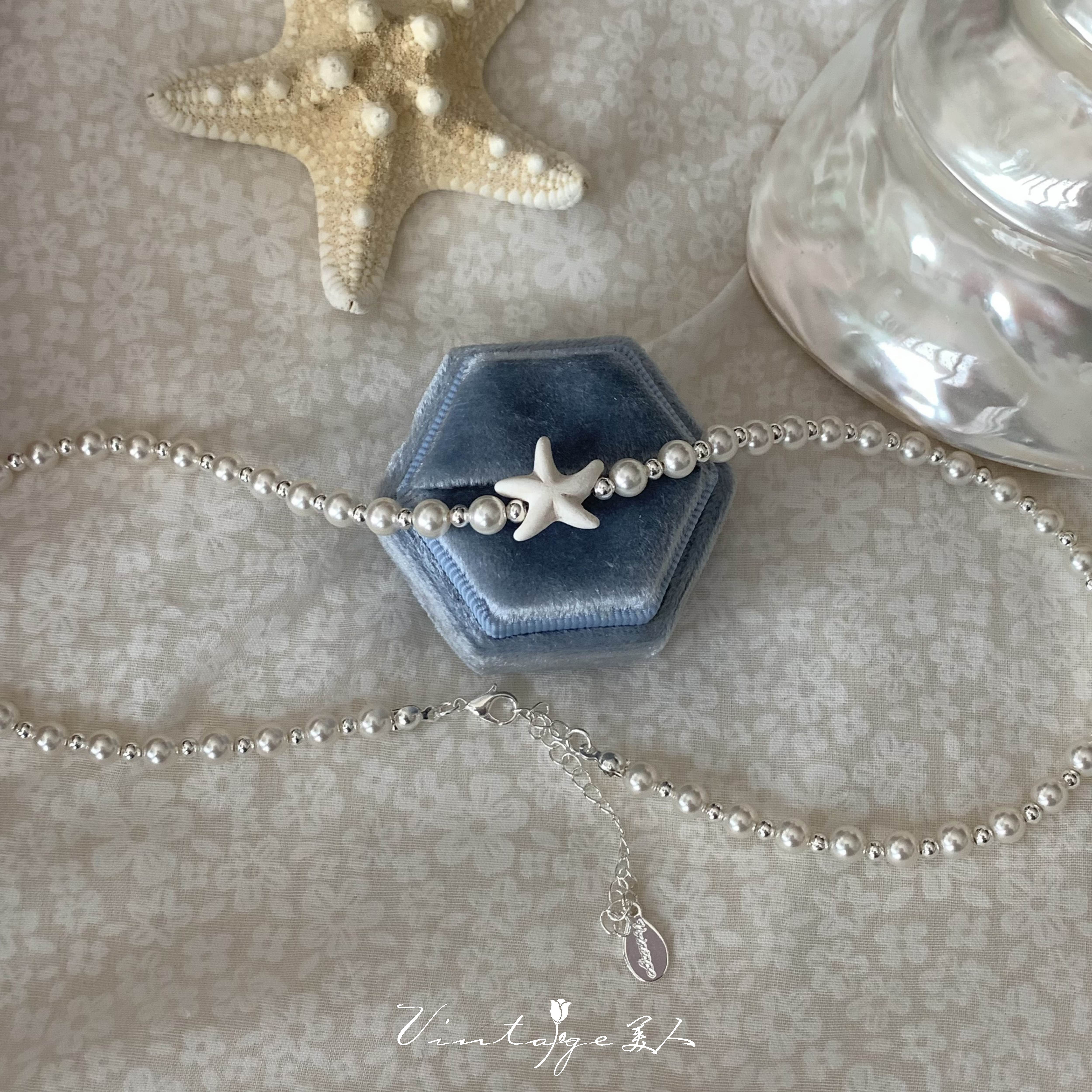 海派甜星ins博主海星珍珠项链