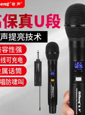 奇声U段ktv专用广场音响麦克风