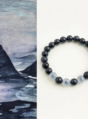 国风原创手作天然石糖心玛瑙手串国潮文艺串珠手链高级感古风手饰