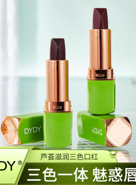 DYDY芦荟滋润三色口红保湿润唇膏3.6g