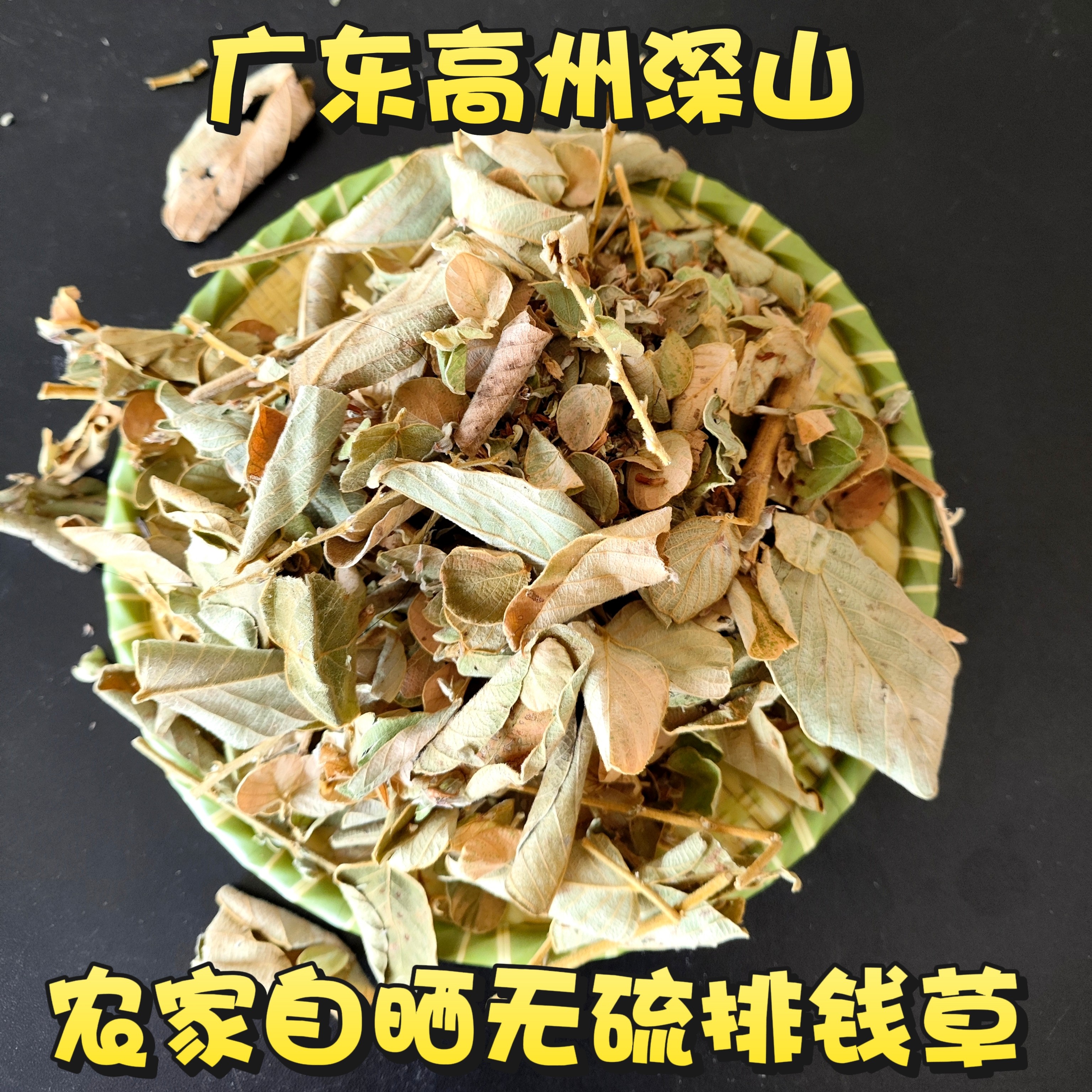 野外排钱草龙鳞草叠钱草 双排钱钱串草 新晒钱排草干品 250克包邮