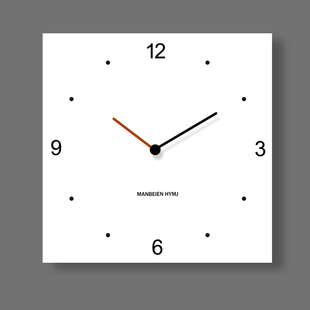 创意钟表方形极简挂钟客厅2025新款现代简约家用时钟艺术大气挂墙