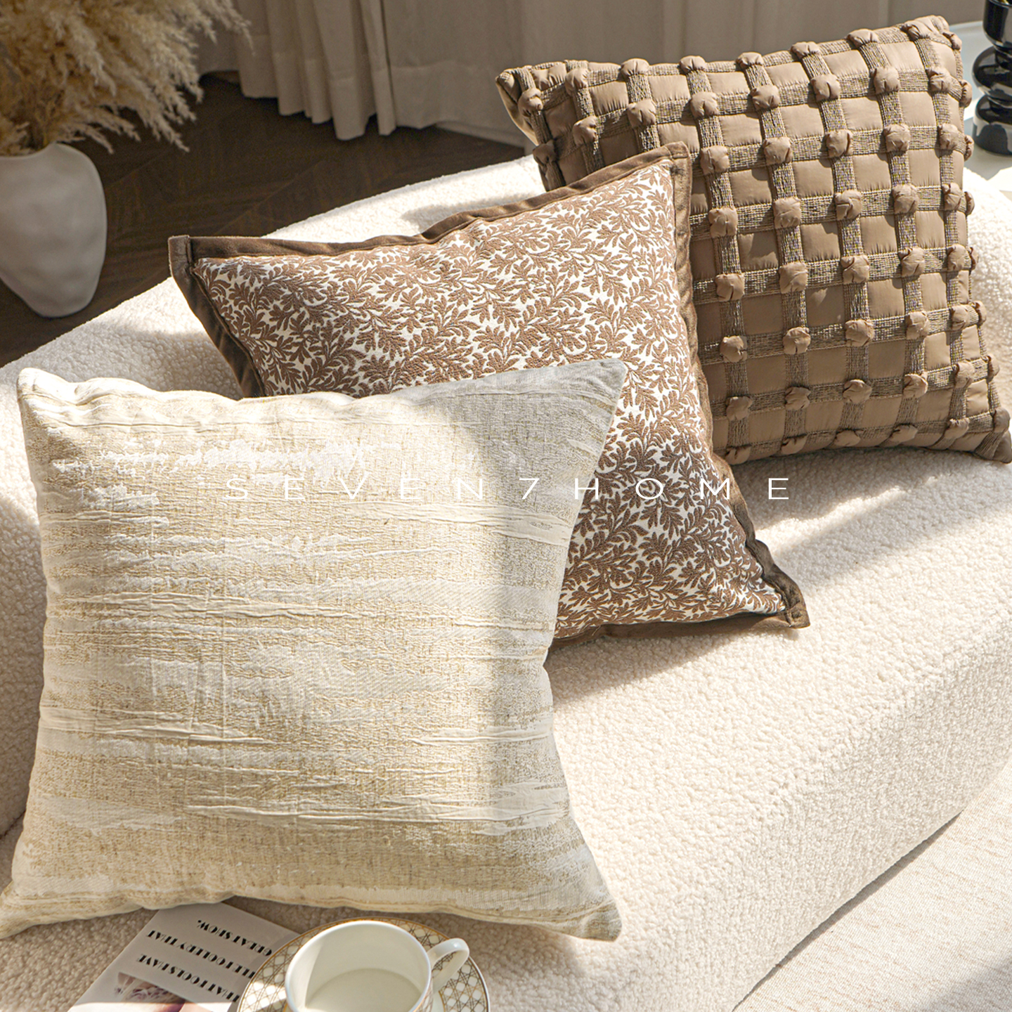 法式复古轻奢高级感沙发抱枕套