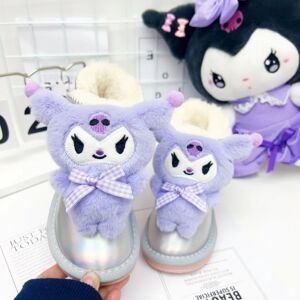 女童雪地靴2024冬季加绒加厚儿童棉鞋中大童保暖靴子宝宝防滑短靴