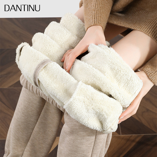 秋冬款 束脚休闲卫裤 2025新款 女冬季 加绒加厚小个子大码 孕妇运动裤