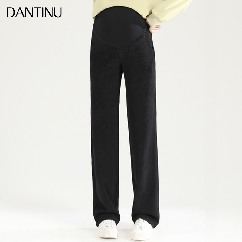 孕妇裤外穿春秋阔腿裤宽松大码垂感休闲直筒裤秋季薄款拖地裤秋冬