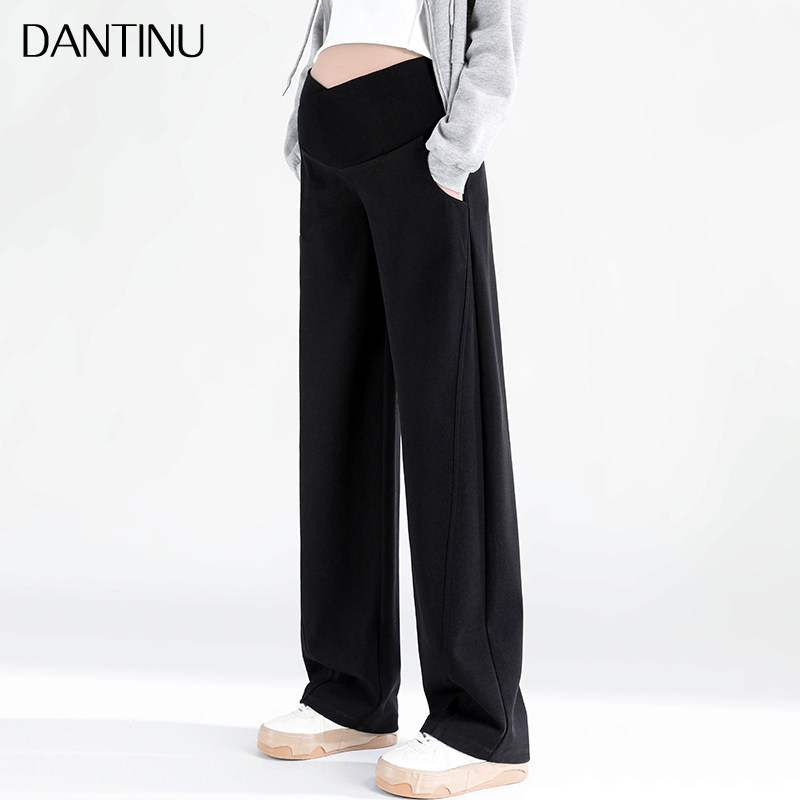 孕妇阔腿裤春秋2026新款交叉低腰直筒裤宽松显瘦大码垂感拖地裤子,孕妇装/孕产妇用品/营养,孕妇休闲裤,淘宝优惠券,粉丝福利购,淘宝优惠卷