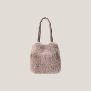 毛绒包包女毛毛包手提水桶包毛茸茸斜挎ins韩版2022新款秋冬