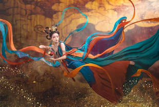 影楼写真性感敦煌飞天女古装仙女装舞蹈演出表演服装 大唐华章