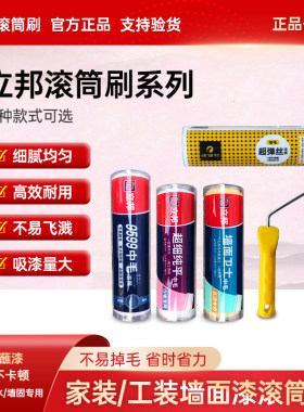 立邦超弹丝刷9寸无死角细毛滚筒