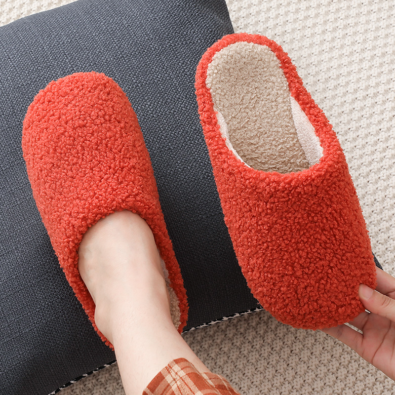 日式风毛毛静音防滑木地板棉拖