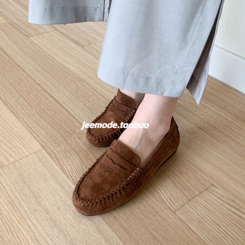 豆豆鞋韩版纯色平底舒适女鞋