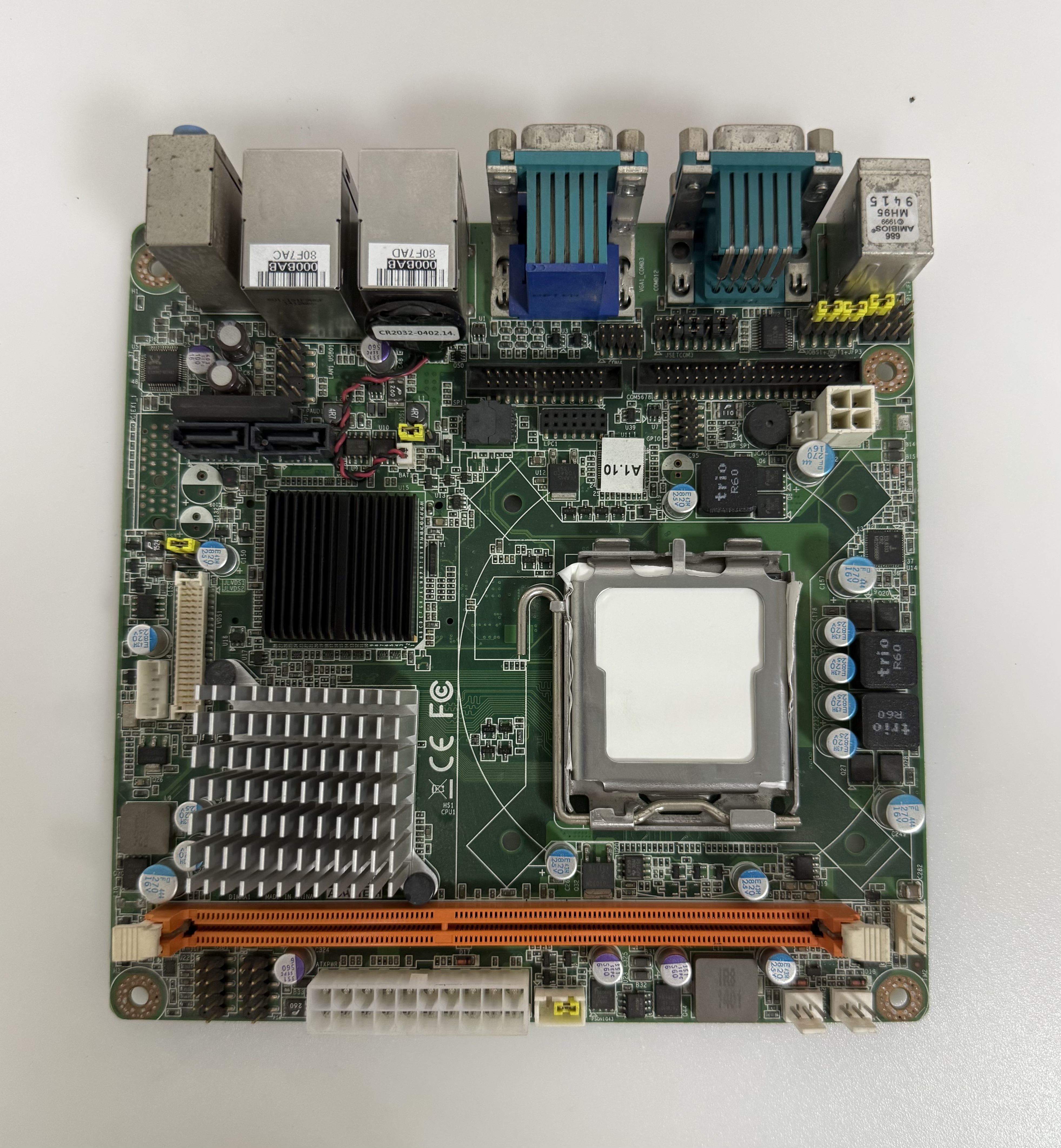 AIMB-267G2 REV.A1 G41 775针DDR3双千兆网卡ITX台式电脑主板