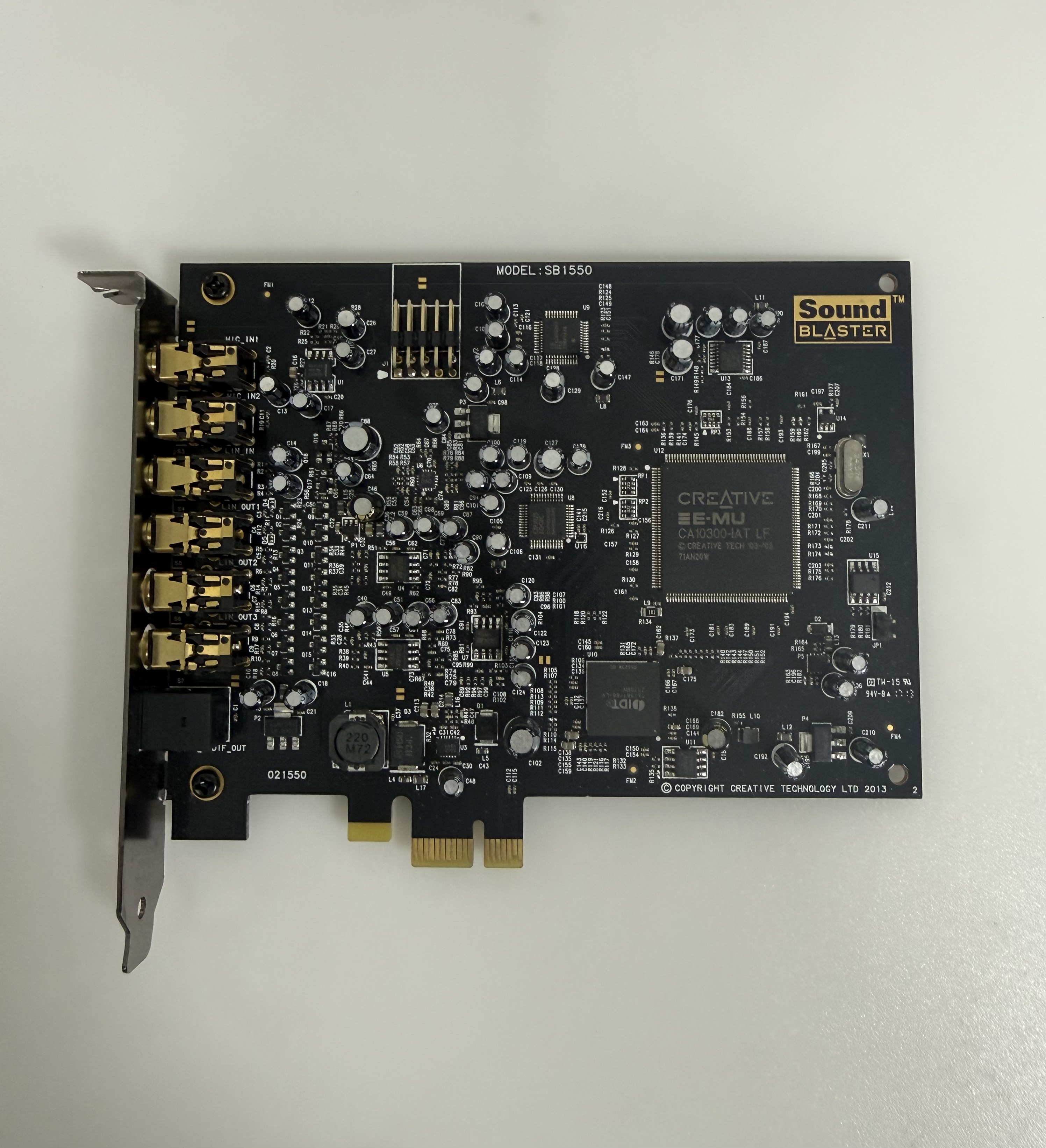 创新a5  sb1550A 7.1内置声卡电脑台式机5.1 独立PCI-E声卡