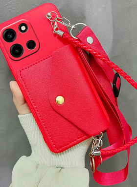 适用小米红米15R手机壳零钱包卡包redmi15R斜挎挂绳套25082RNC1C新背带挂绳新款零钱包软斜挎新款软壳新款