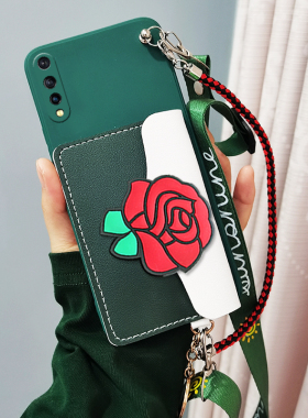 适用iqoo neo手机壳斜跨背带v1914a套iqooneo855版零钱包卡包竞速版壳v1936A挂绳挂脖壳手提挂绳男女新款软