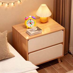 床头柜小型家用卧室置物架简约现代床头小柜子出租房用储物收纳柜