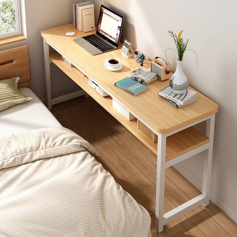 床边桌长条桌卧室靠墙床尾桌极窄阳台实木腿桌子简易电脑学生书桌