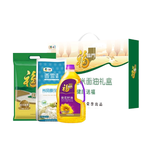 中粮福临门米面油礼盒雪花粉粮油