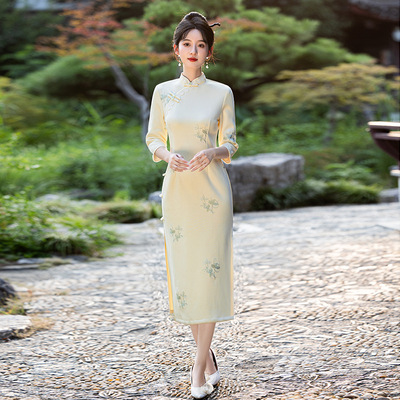 chinese traditional dress cheongsam women chipao qipao旗袍