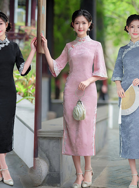 chinese traditional dress cheongsam women chipao qipao旗袍女