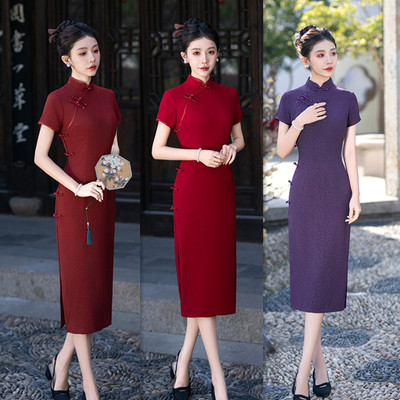 quality cheongsam chinese traditional qipao dress旗袍老上海