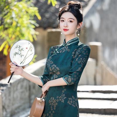chinese traditional dress cheongsam women chipao qipao旗袍
