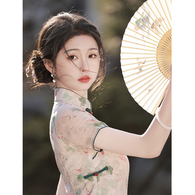 qipao chinese traditional dress cheongsam chipao改良旗袍新款