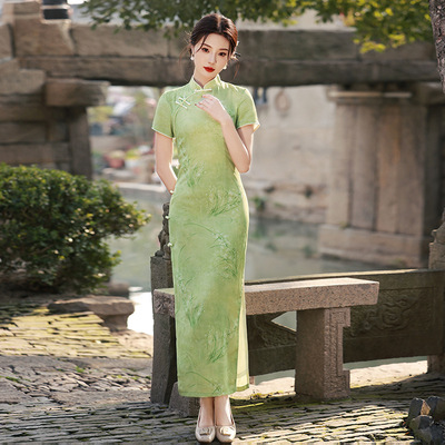 chinese traditional dress cheongsam女旗袍vintage women qipao