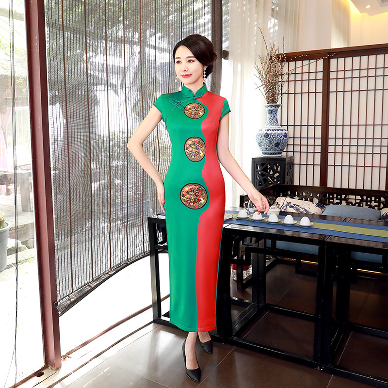旗袍女cheongsam qipao chinese style dress vintage chipao