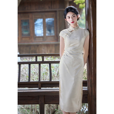 旗袍cheongsam chinese traditional qipao dress中式旗袍新款