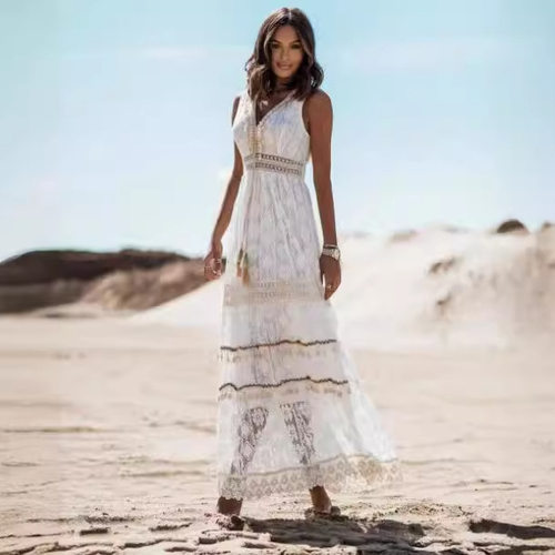 women dress new dresses vestidos robe气质波西米亚长裙独立站