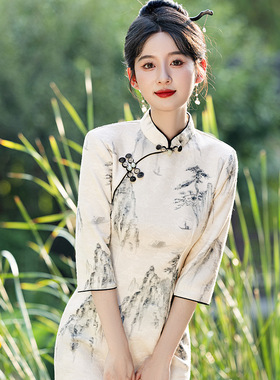 chinese traditional dress cheongsam women chipao qipao旗袍女